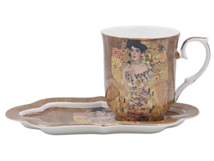 147665 hrnek 360 ml s podtackem klimt adele