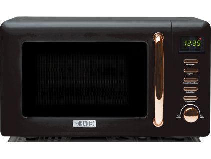 148120 5 haden mikrovlnna trouba black copper 800w 20 l barva cerna