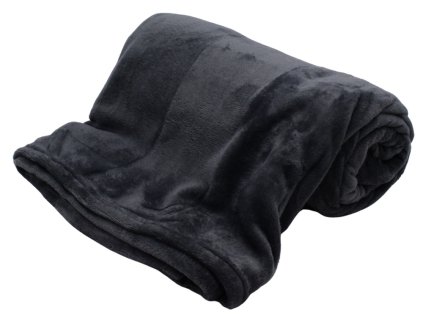 148537 3 mikroflanelova deka tmavy antracit