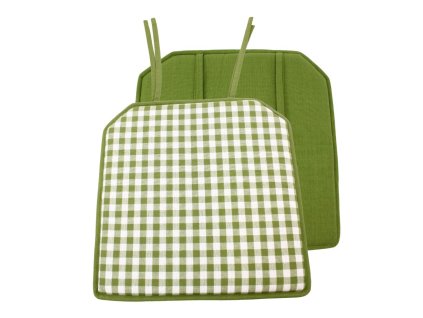 HOME ELEMENTS podsedák 40 x 40 cm, Zelené káro, set 4 ks (Množství 1 ks)