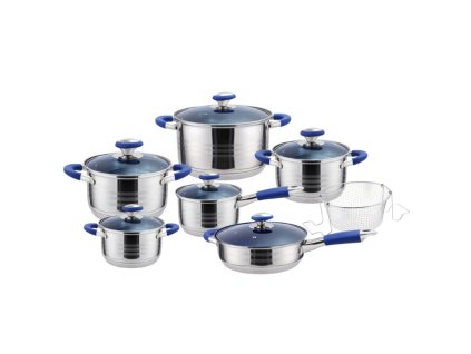 150241 sada nadobi 13dilna uchyty v barve modre