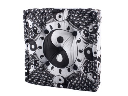 151206 meditacni taburet jin jang ctverec barva bila cerna