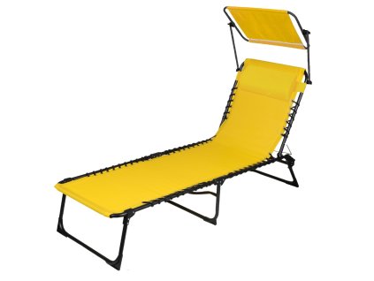 Sunnydays Lehátko plážové se stříškou, žluté (Množství 1 ks)