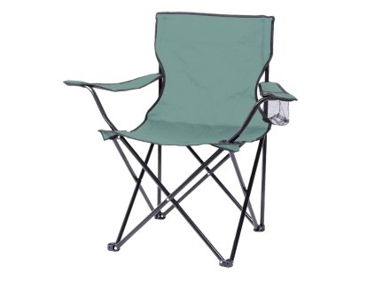 Křeslo kempingové skládací, zelené (Množství 1 ks)