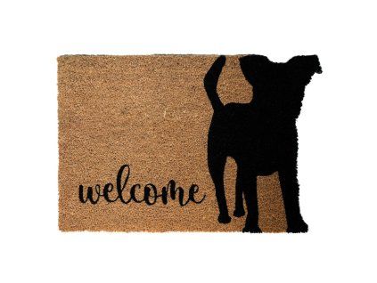 155042 rohozka welcome se psem