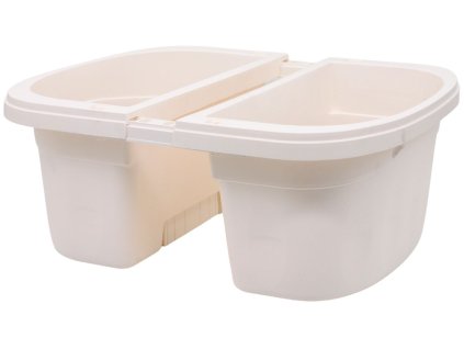 BAMA Závěsný truhlík na zábradlí KLUNIA 40 cm, krémová (Množství 2 ks)