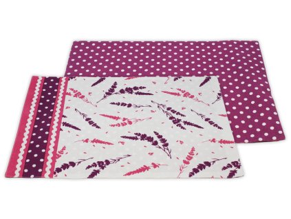 HOME ELEMENTS Prostírání 33*45 cm 6ks, Levandule 2022 (Množství 6 ks)