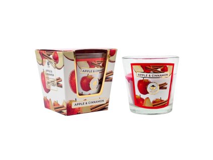 ARÔME Svíčka 120 g, ve skle 4ks, Apple & Cinnamon (Množství 12 ks)