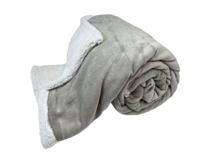 156639 2 home elements deka s berankem 150 200 svetle seda jednobarevna zaplaty