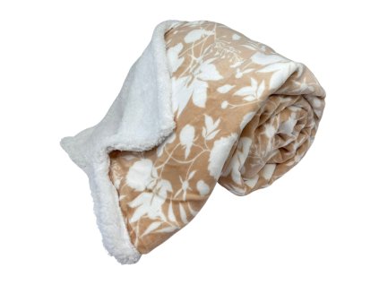 156630 2 home elements deka s berankem 150 200 tisk bezove ruze