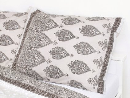 157386 povleceni bavlnene bezove ornamentalni srdce