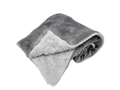 158450 home elements deka 150 x 200 cm s berankem mikroflanel seda