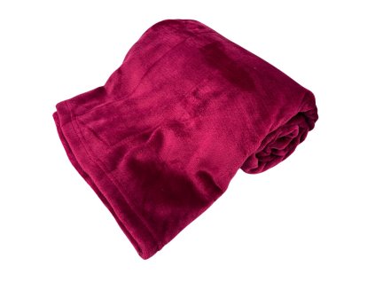 158465 home elements mikroflanelova deka 150 x 200 cm 220 gsm cervena