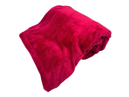 158471 mikroflanelova deka cervena