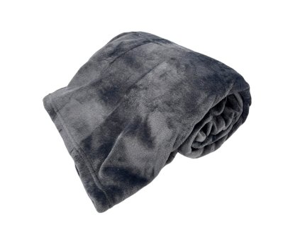 158402 home elements mikroflanelova deka 150 x 200 cm 220 gsm tmave seda