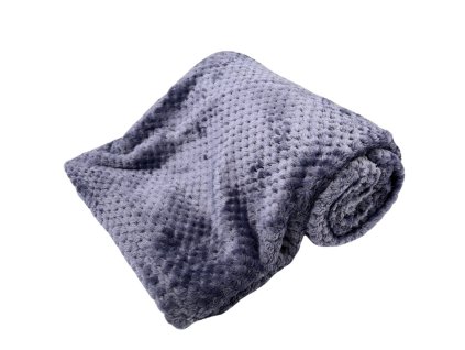 158423 home elements mikroflanelova deka 150 x 200 cm 220 gsm antracit jacquard