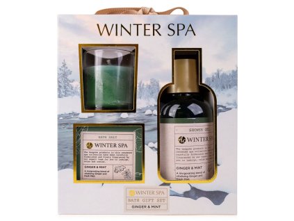 158591 winter spa sprchovy gel sul do koupele a vonna svicka