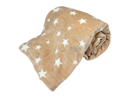 128673 1 home elements deka 150 x 200 cm mikroflanel 220 gsm hvezdicky