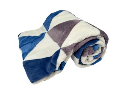128676 home elements deka 150 x 200 cm mikroflanel 220 gsm trojuhelniky