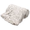 148627 3 mikroflanelova deka drobny potisk bila