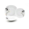 155759 home elements porcelanova sada taliru 18 kusu cerny mak