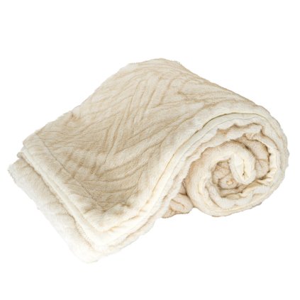 166829 luxusni deka chevron kremova