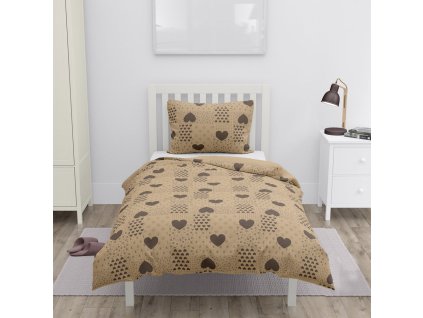 141696 2 povleceni mikroflanel srdce