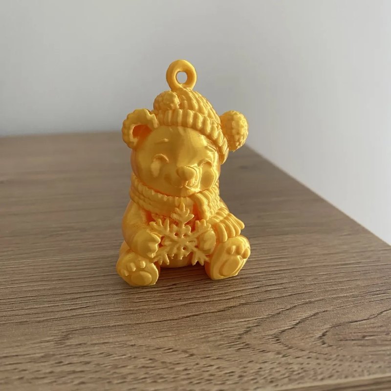 Vánoční ozdoby Zlatá zimní pohádka – 3D tisk GIGA PC