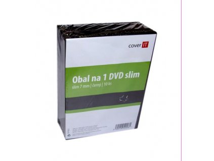cover it box na 1 dvd slim 7mm cierny balenie po 10ks ien99777