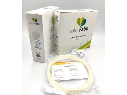 VZOREK 20 metrů - LW PLA natural filament 1,75 mm ColorFabb vzorek