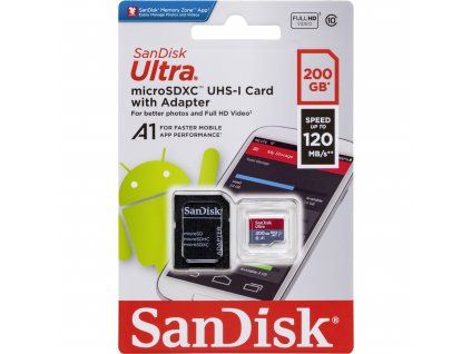 SanDisk microSDXC 200GB UHS-I SDSQUAR-200G-GN6MA