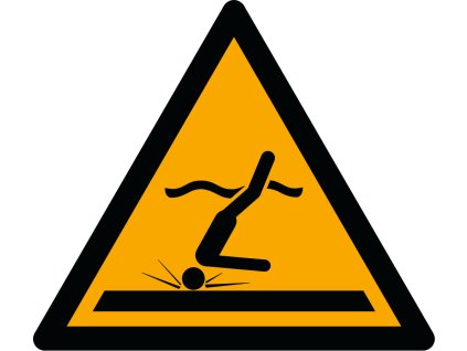 ISO 7010 W048 warning; shallow water.svg