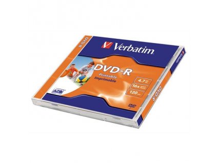 verbatim dvd r 4 7gb 16x printable jewel 1ks ien364893 z1