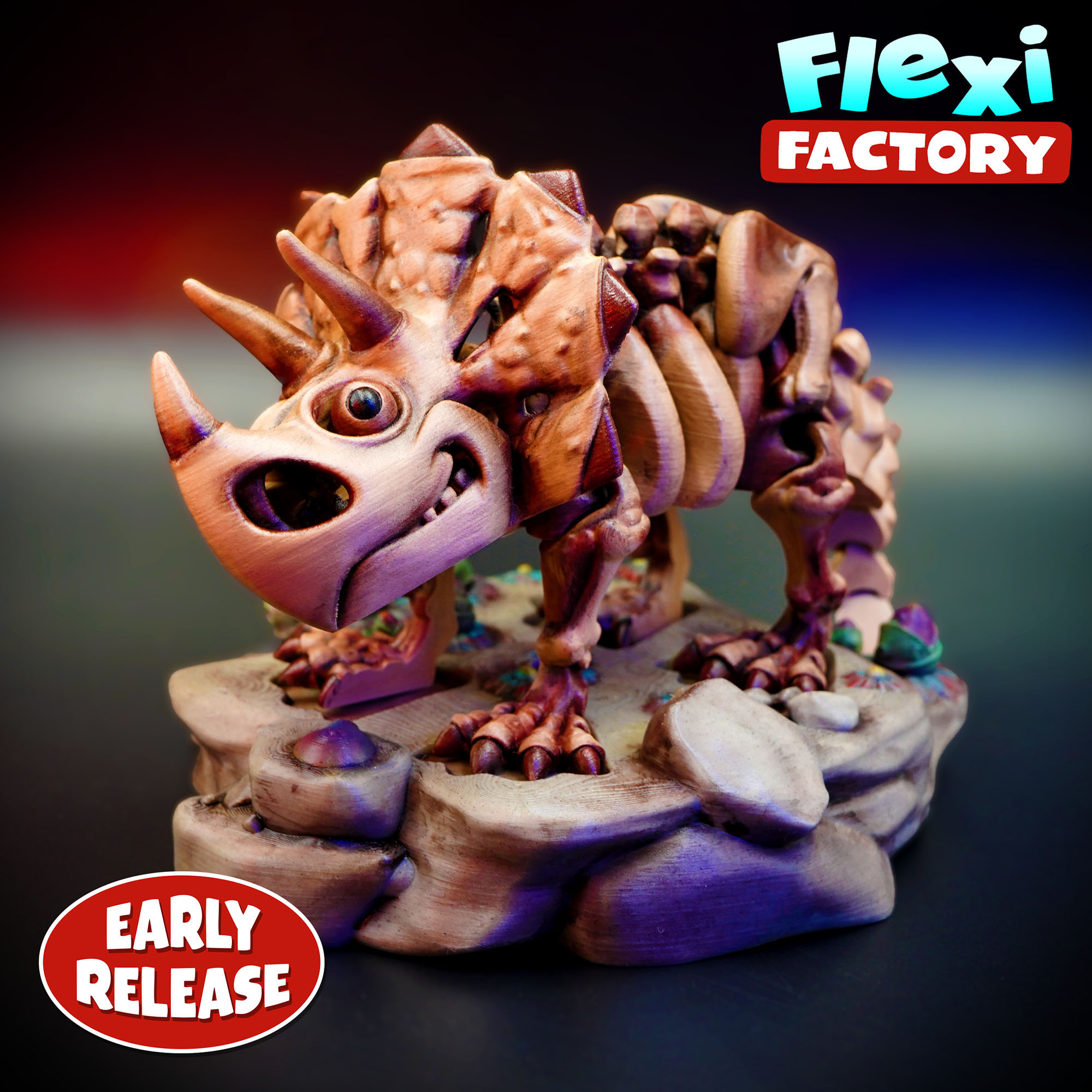 Flexi kostěný Triceratops