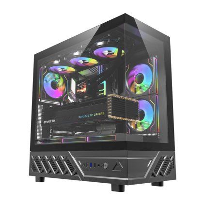 Počítačová skříň DarkFlash DS950 (černá) + 6 ventilátorů  DarkFlash
