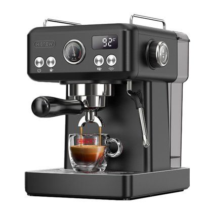 Pákový espresso stroj HiBREW H10A s regulací teploty (černý)  HiBREW
