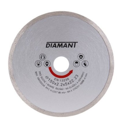 Kotouč diamantový DIAMANT 150x2.2x22.2mm plný  FESTA