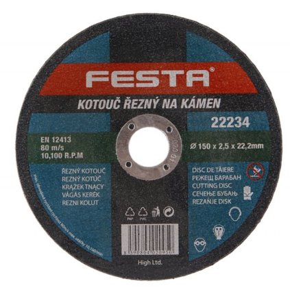 Kotouč řezný FESTA na kámen 150x2.5x22.2mm  FESTA