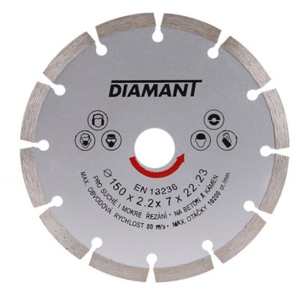Kotouč diamantový DIAMANT 150x2.2x22.2mm segment  FESTA