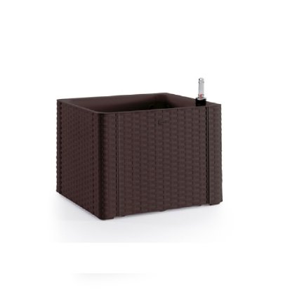 Truhlík samozavlažovací Natural Deluxe 35 l, hnědý  STEFANPLAST