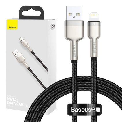 USB kabel pro Lightning Baseus Cafule, 2,4A, 1m (černý)