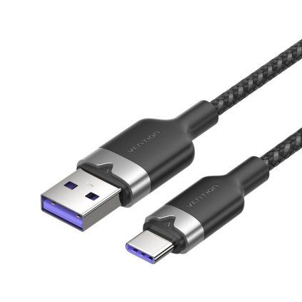 Kabel USB 2.0 A na USB-C 6A Vention CTOBH 2M (černý)
