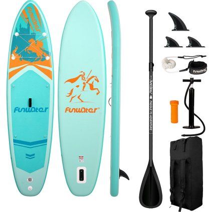 FunWater SUP paddleboard SUPFW70A 3,5m (tyrkysová)