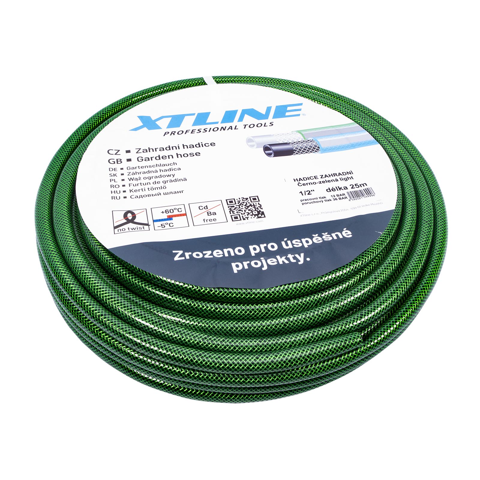XTline Hadice zahradní LIGHT PVC 1/2" 25 m