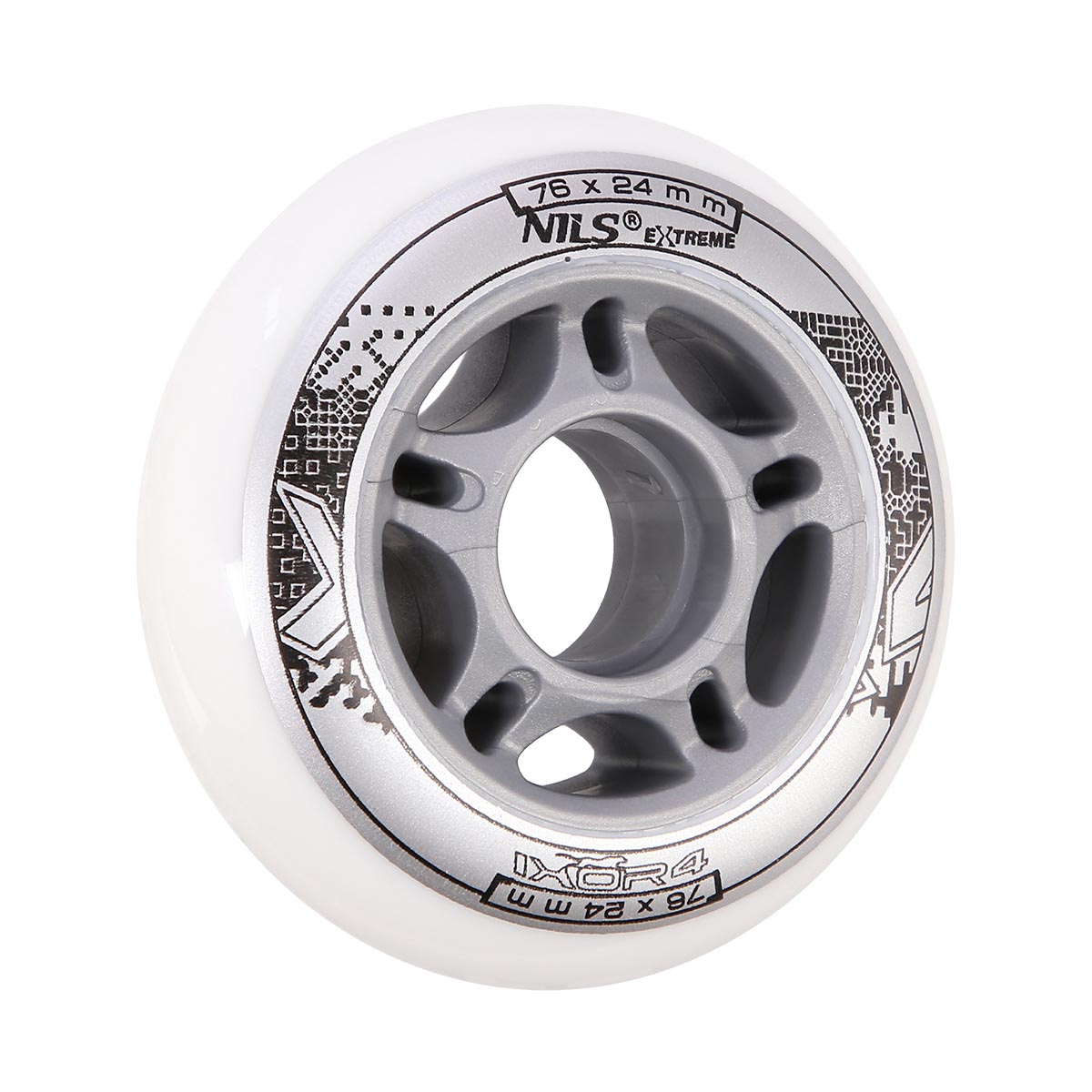 KOLEČKA NILS EXTREME PU 76x24 BÍLÉ (4KS)