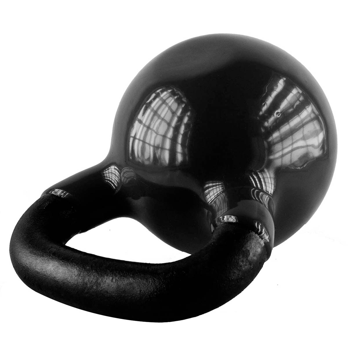 KNV32 ČERNÝ KETTLEBELL POKRYTÝ VINYLEM HMS