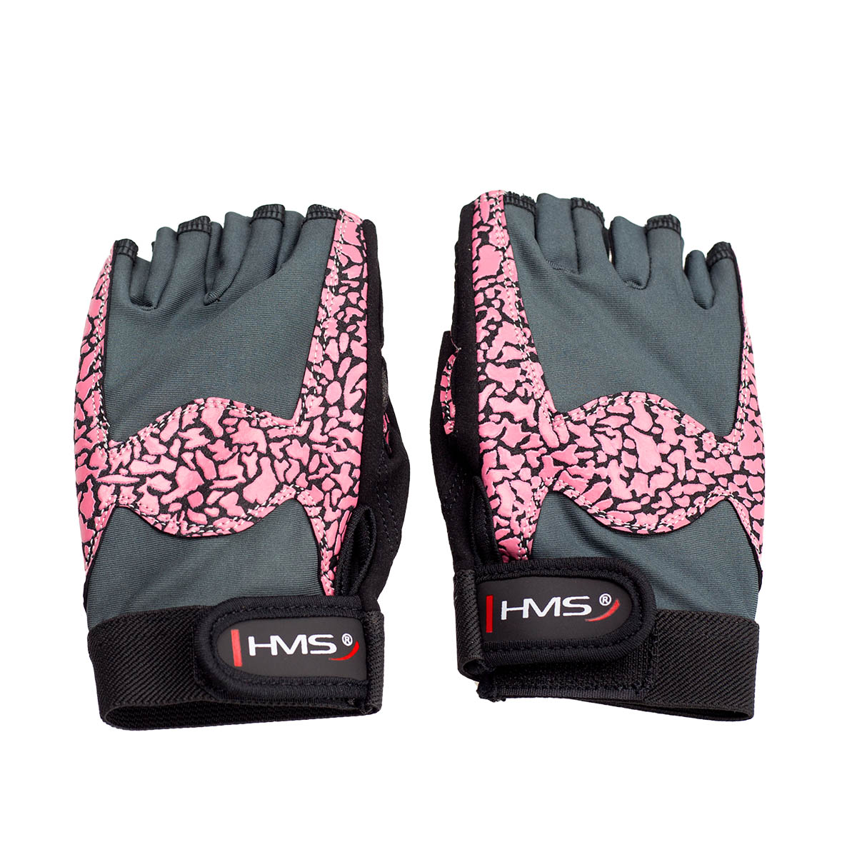 Levně FITNESS RUKAVICE RŮŽOVÉ RST03 HMS VEL. S
