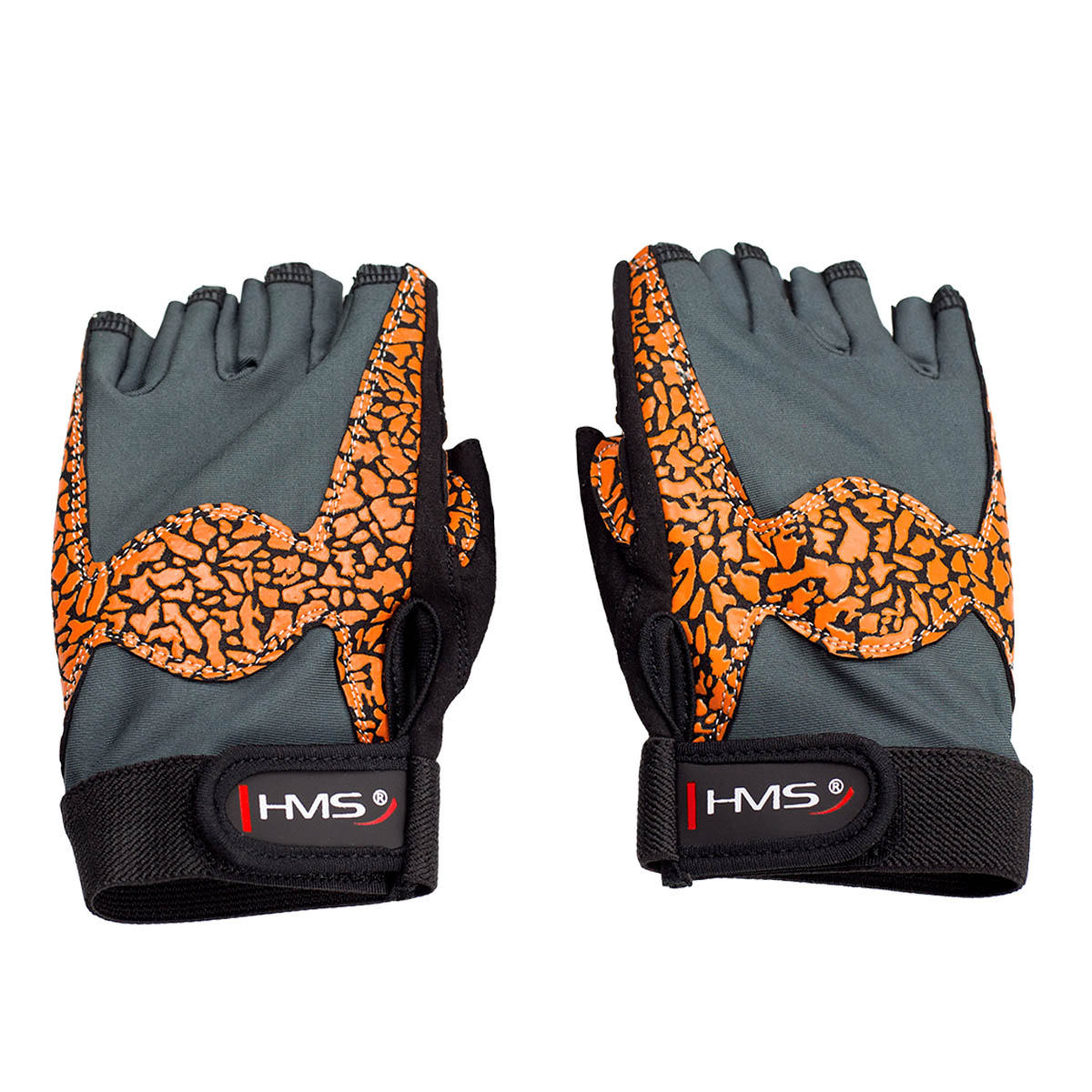 FITNESS RUKAVICE ORANŽOVÉ RST03 HMS VEL. M