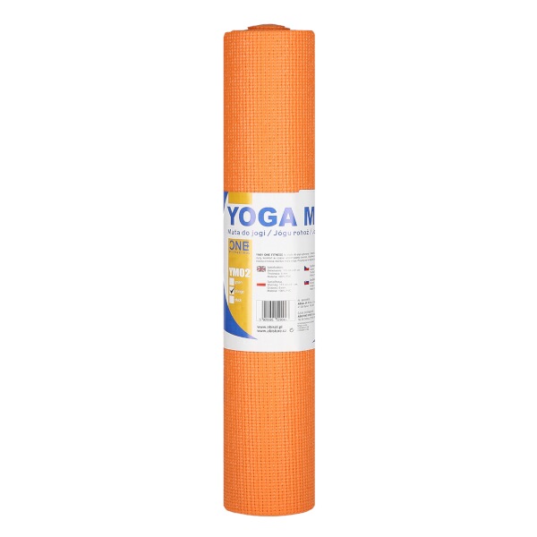 YM02 ORANŽOVÁ PODLOŽKA PRO JÓGU ONE FITNESS