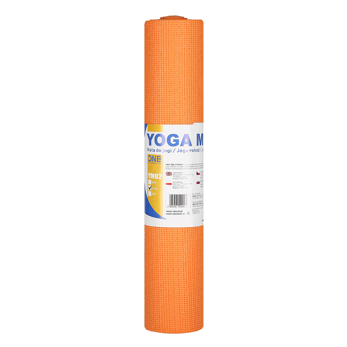 YM02 ORANŽOVÁ PODLOŽKA PRO JÓGU ONE FITNESS